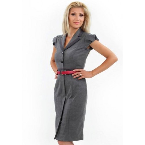 Елегантна права рокля 13643